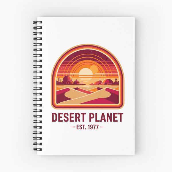 Item preview, Desert Planet Twin Suns - Vintage Sci-Fi Sunset Pin designed and sold by Pollock.