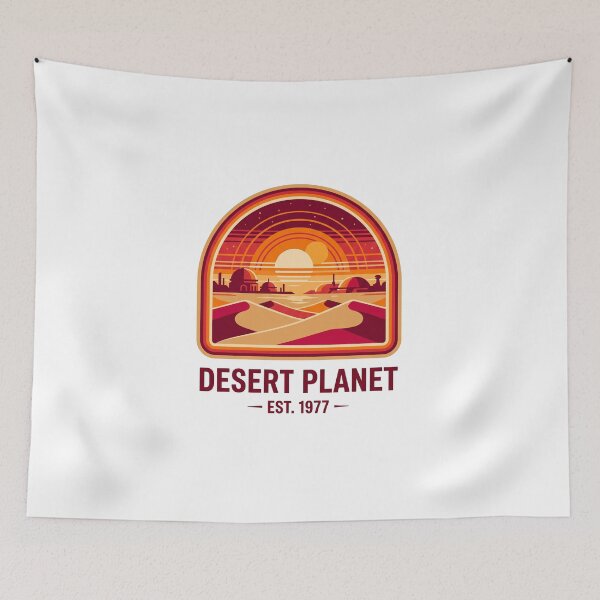Item preview, Desert Planet Twin Suns - Vintage Sci-Fi Sunset Pin designed and sold by Pollock.
