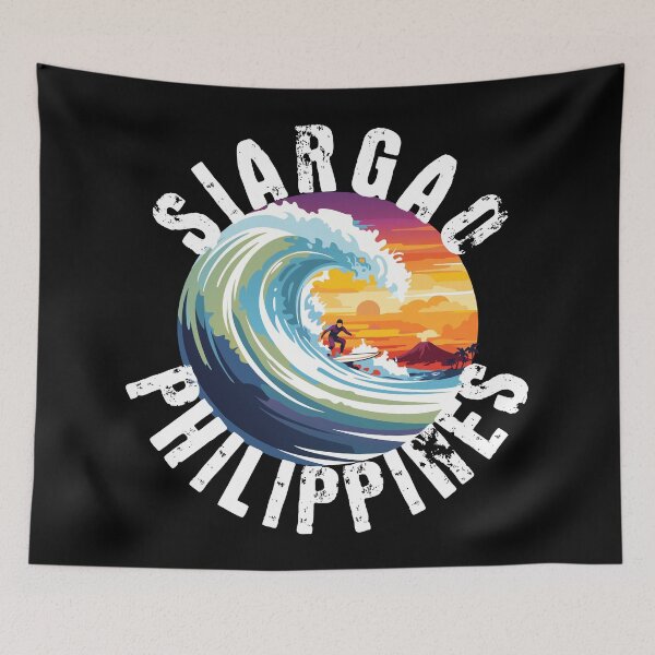 Item preview, Siargao - Philippines (with White Lettering) designed and sold by VelvetRoom.