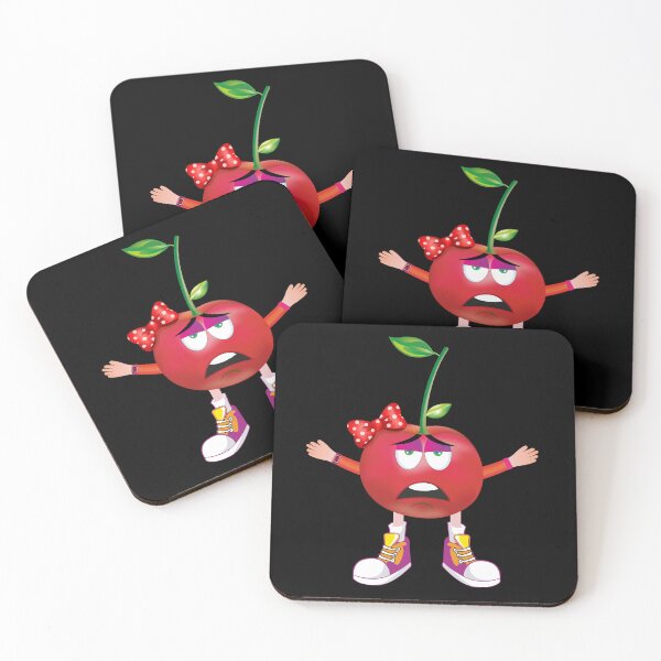 Item preview, Bored Cherry Animated Character Girl Version designed and sold by ExpressiveToon.