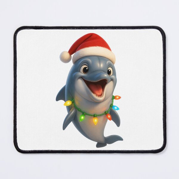 Item preview, Playful Bottlenose Dolphin Christmas designed and sold by Sillytoe.