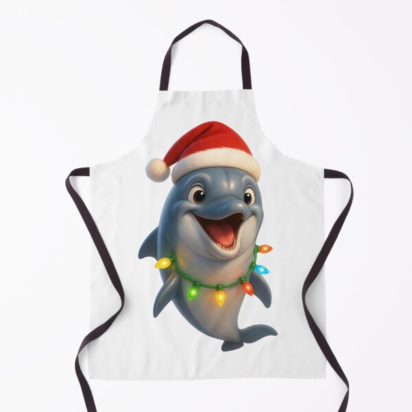 Item preview, Playful Bottlenose Dolphin Christmas designed and sold by Sillytoe.