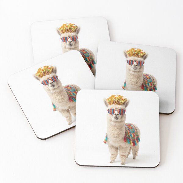 Item preview, Cool Alpaca Wearing Tacos And Sunglasses designed and sold by Rahat3344.