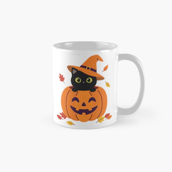 Item preview, Cute Black Cat Pumpkin Witch Hat designed and sold by karamram.