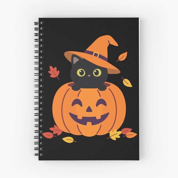 Item preview, Cute Black Cat Pumpkin Witch Hat designed and sold by karamram.