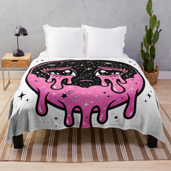 Item preview, Sad Crying Moon With Galaxy Tears Psychedelic designed and sold by kanjxtan.