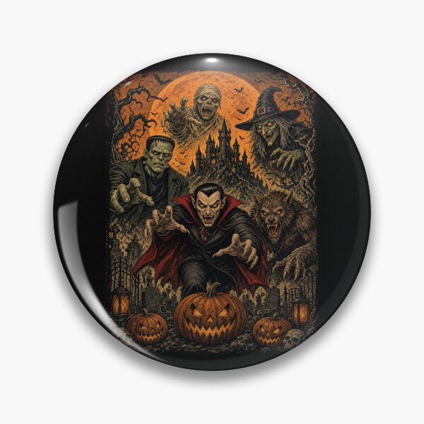 Item preview, Classic Horror Monsters Dracula Halloween Castle designed and sold by TeeARTHY.