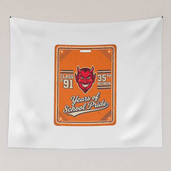 Item preview, Class of 91 Reunion - Vintage School Mascot Badge designed and sold by Pollock.