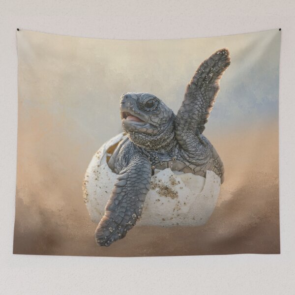 Item preview, Hatching Baby Sea Turtle designed and sold by Elisabeth Lucas.