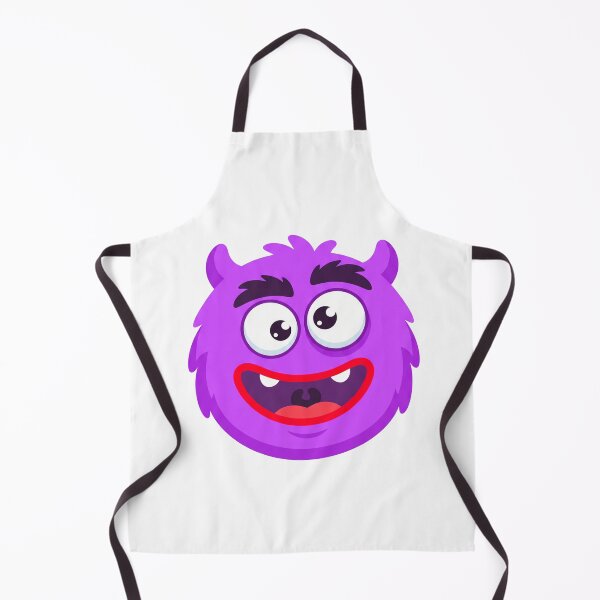 Item preview, Happy Purple Monster Face - Cute Funny Blob Mascot designed and sold by Pollock.