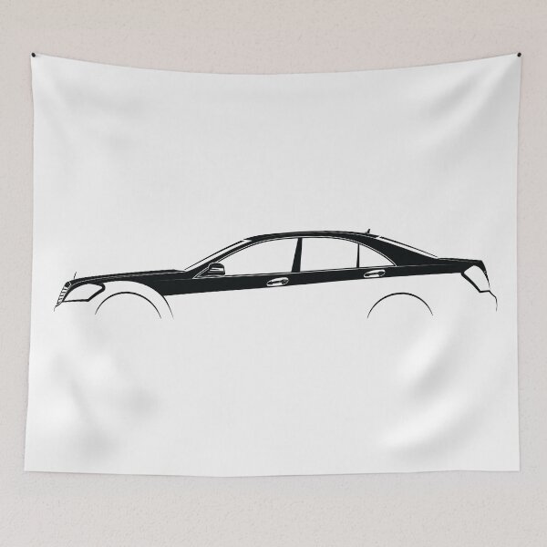 Item preview, S-Class (W221) (Black) designed and sold by Car Silhouettes.