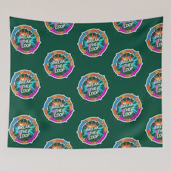 Item preview, Break the Loop Cyclical Arrow Pattern Shattered by Color and Light designed and sold by PoppyIslandShop.
