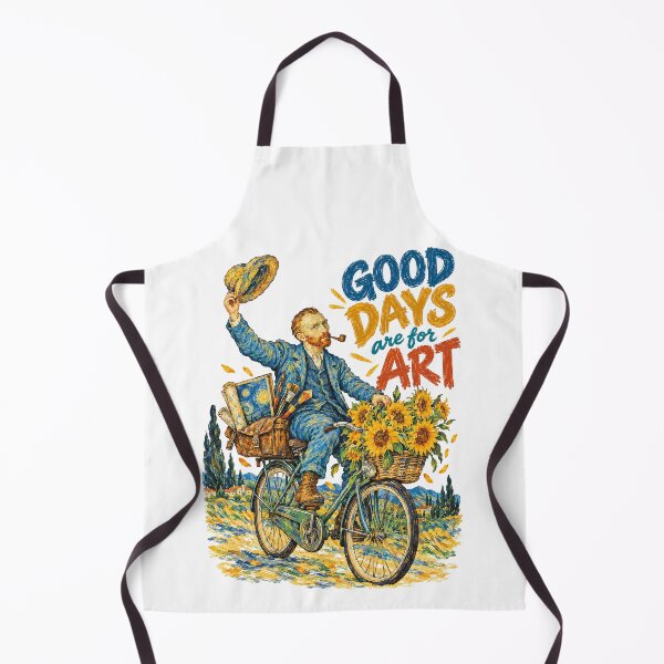 Item preview, Van Gogh Bicycle Good Days Art designed and sold by TeeARTHY.