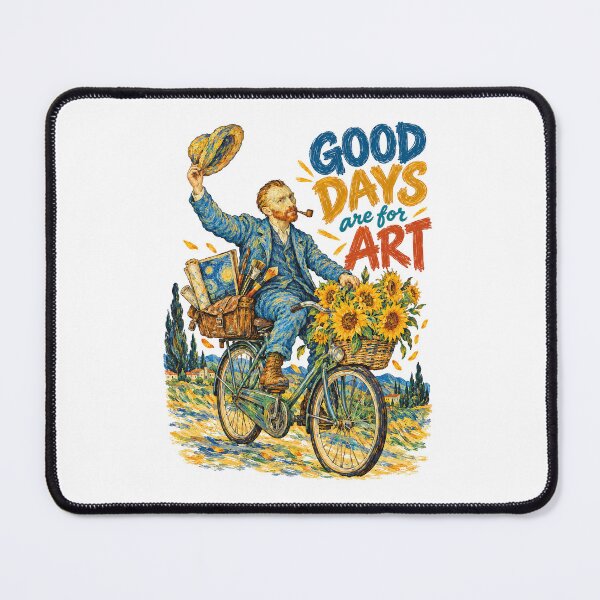 Item preview, Van Gogh Bicycle Good Days Art designed and sold by TeeARTHY.