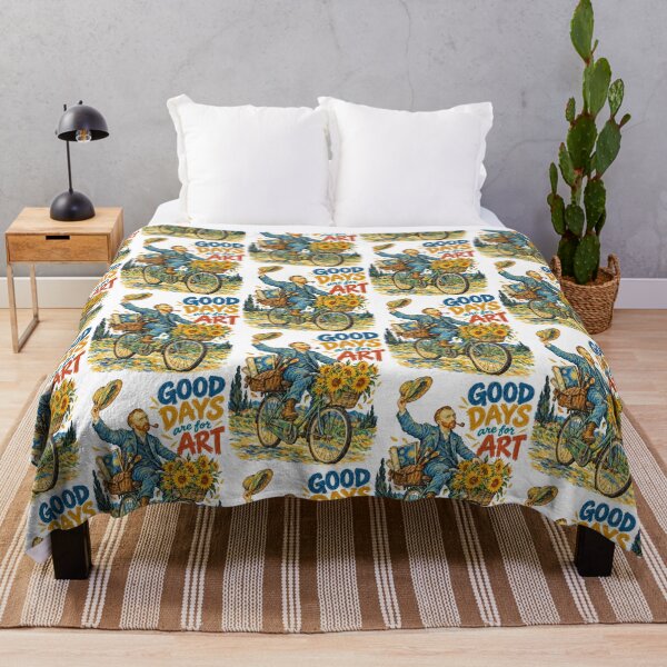 Item preview, Van Gogh Bicycle Good Days Art designed and sold by TeeARTHY.