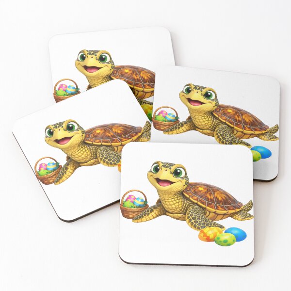 Item preview, Cheerful Hawksbill Sea Turtle Easter designed and sold by Sillytoe.