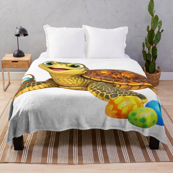 Item preview, Cheerful Hawksbill Sea Turtle Easter designed and sold by Sillytoe.