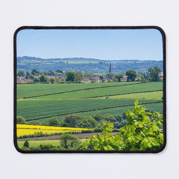 Item preview, Vibrant Patchwork Fields Looking Towards Chesterfield designed and sold by Astute-Artio-Photography.