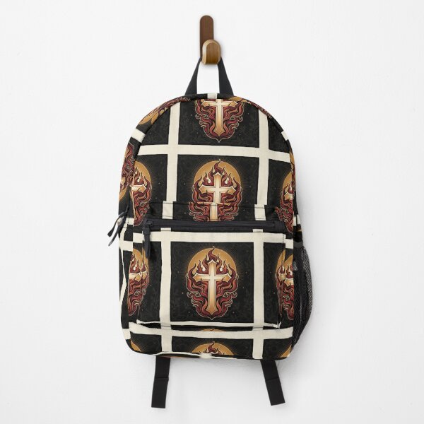 Item preview, Cross in Flames Divine Fire Christian Art designed and sold by MantoSagrado.
