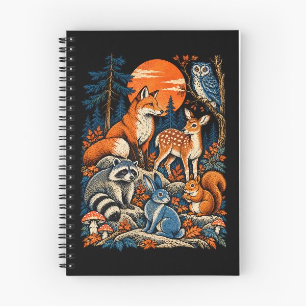 Item preview, Woodland Animals Fox Owl Deer Forest designed and sold by TeeARTHY.