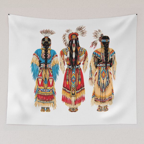 Item preview, Native American Indigenous People in Traditional Regalia – Feather Headdress Art designed and sold by VISIONSTURME.
