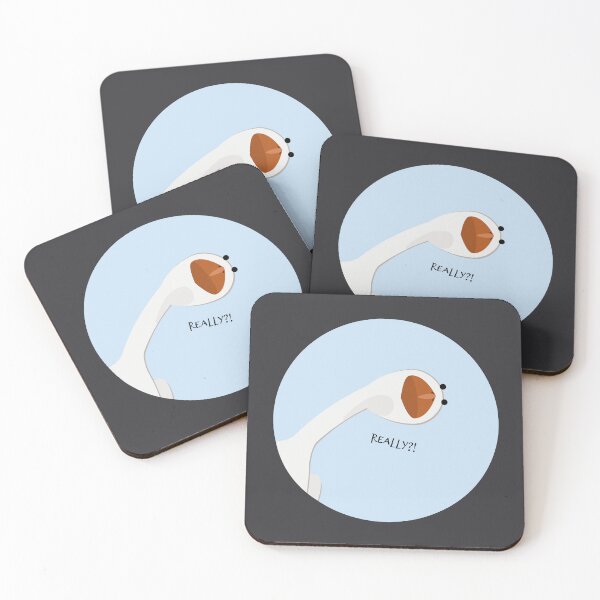 Item preview, Really?! Funny Sarcastic Duck Illustration – Minimalist Animal Humor designed and sold by DecentVibe.