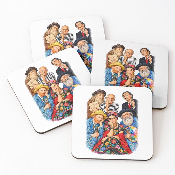 Item preview, Famous Artists Frida Kahlo Picasso Dali van gogh Claude Monet designed and sold by TeeARTHY.