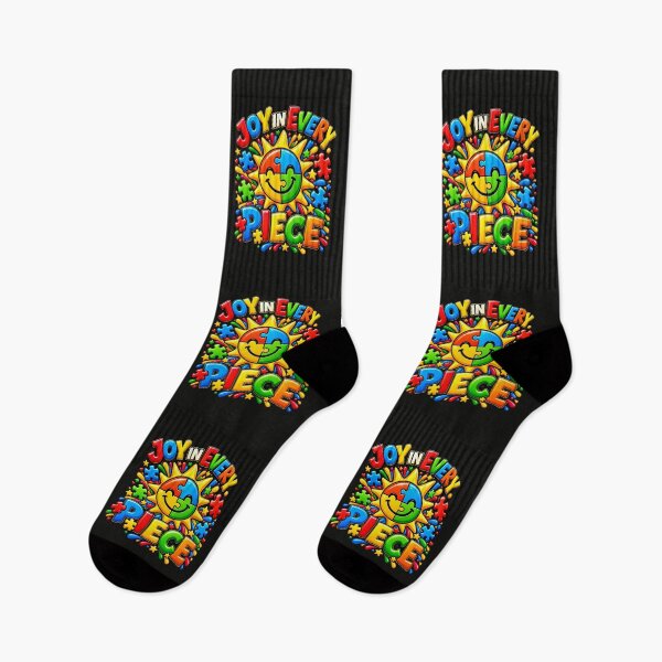 Item preview, Joy in Every Piece – Colorful Puzzle Sunshine Design designed and sold by Grandman Goods.