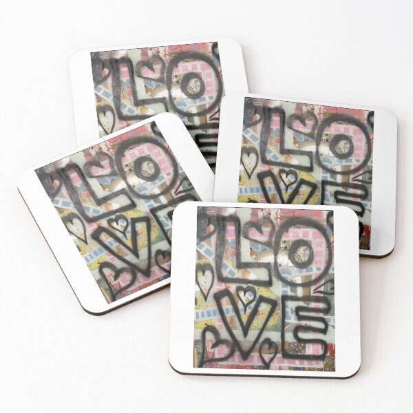 Item preview, Love Graffiti Heart Abstract Painting designed and sold by Beth James Art.
