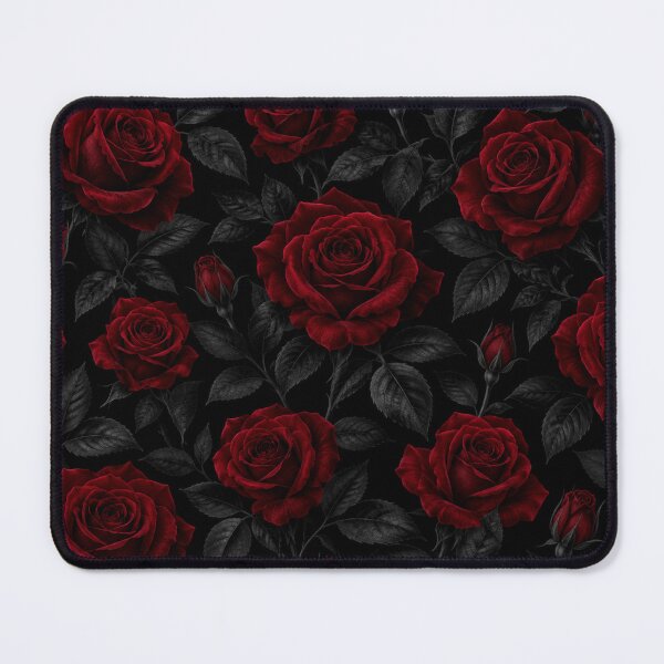 Item preview, Gothic Dark Red Roses Floral Pattern designed and sold by Owcomm.