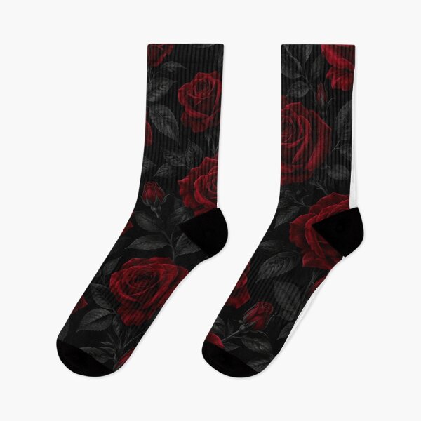 Item preview, Gothic Dark Red Roses Floral Pattern designed and sold by Owcomm.