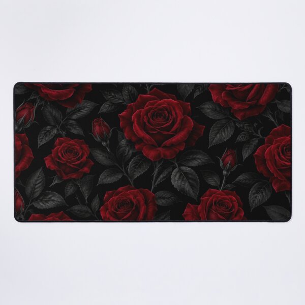 Item preview, Gothic Dark Red Roses Floral Pattern designed and sold by Owcomm.