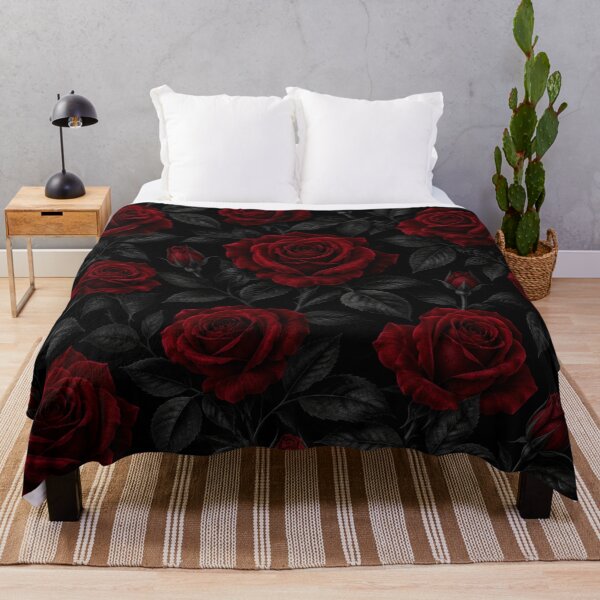 Item preview, Gothic Dark Red Roses Floral Pattern designed and sold by Owcomm.