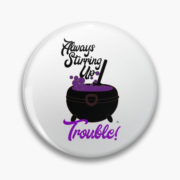 Item preview, Stirring Up Trouble Funny Halloween Saying designed and sold by mytshirtfort.