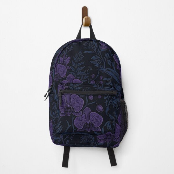 Item preview, Dark Purple Botanical Orchid Floral Pattern designed and sold by Owcomm.