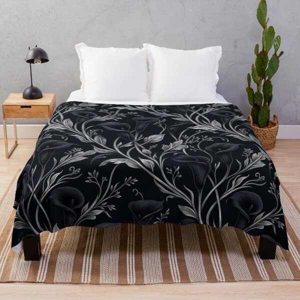 Item preview, Monochrome Calla Lily Botanical Floral Pattern designed and sold by Owcomm.