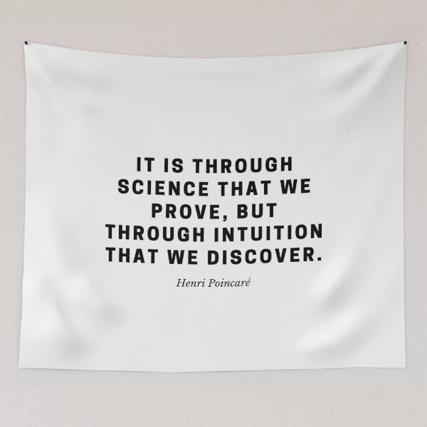 Item preview, Science and Intuition — Henri Poincaré Discovery Quote designed and sold by Out of Orbit.