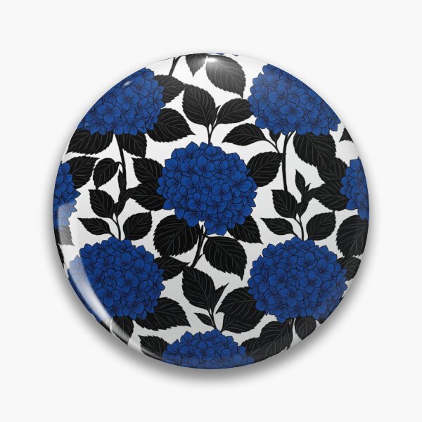 Item preview, Elegant Blue Hydrangea Floral Pattern Illustration designed and sold by Owcomm.