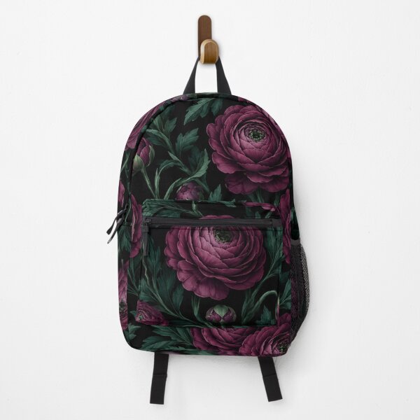 Item preview, Dark Plum Floral Ranunculus Garden Pattern designed and sold by Owcomm.