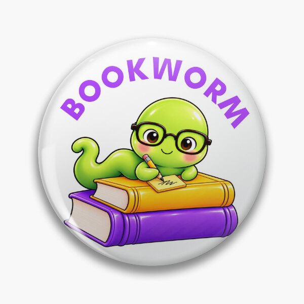 Item preview, Cute Bookworm Taking Notes on Books designed and sold by Haleema Rauf.