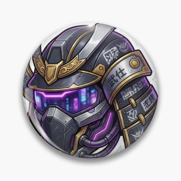 Item preview, Futuristic Cyberpunk Samurai Helmet Illustration designed and sold by Rahat3344.