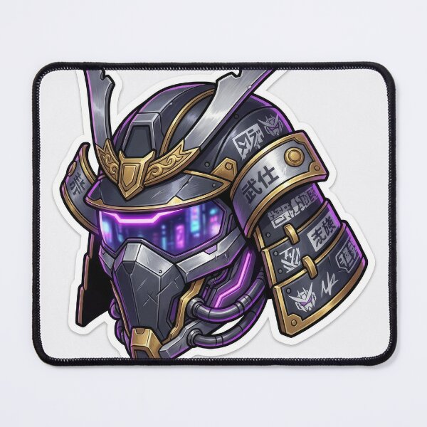 Item preview, Futuristic Cyberpunk Samurai Helmet Illustration designed and sold by Rahat3344.