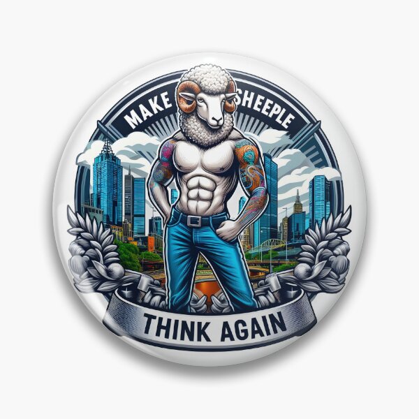 Item preview, MAKE SHEEPLE THINK AGAIN! designed and sold by Takin-Thepiss.