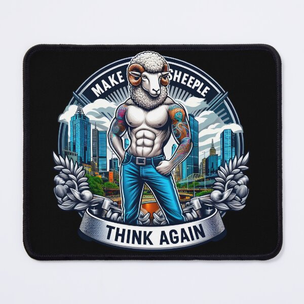 Item preview, MAKE SHEEPLE THINK AGAIN! designed and sold by Takin-Thepiss.