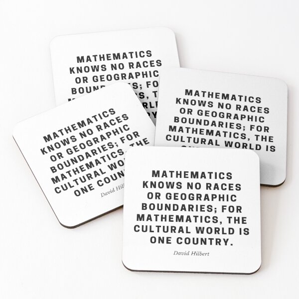 Item preview, Mathematics Has No Borders — David Hilbert Quote designed and sold by Out of Orbit.