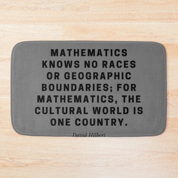 Item preview, Mathematics Has No Borders — David Hilbert Quote designed and sold by Out of Orbit.