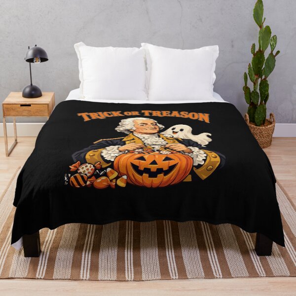 Item preview, Trick Or Treason George Washington Pumpkin Halloween designed and sold by Designart68.