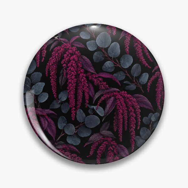Item preview, Moody Burgundy Amaranth and Eucalyptus Botanical Pattern designed and sold by Owcomm.