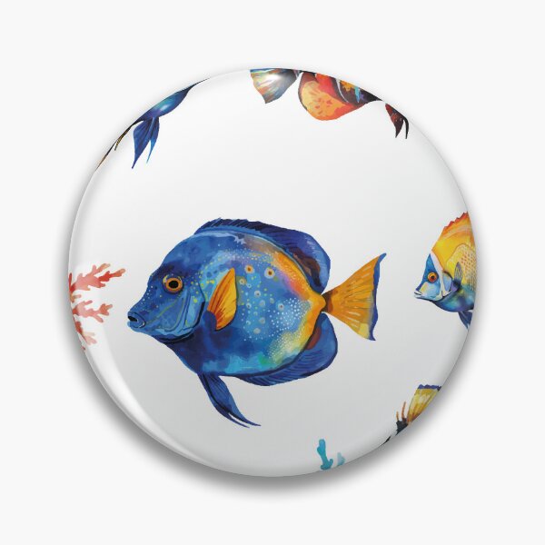 Item preview, Watercolor Sea Fish Underwater Nature Ocean Graphic Art designed and sold by VISIONSTURME.