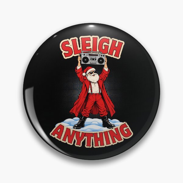 Item preview, Sleigh Anything – Funny Retro Santa with Boombox designed and sold by KennyTheBartender.